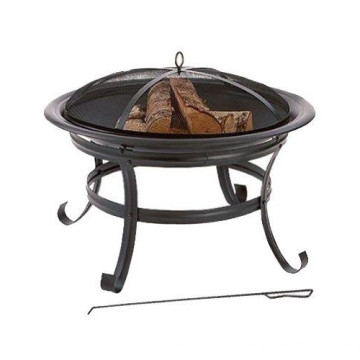 Four Seasons Courtyard Steel 30-Inch Round Brazier in